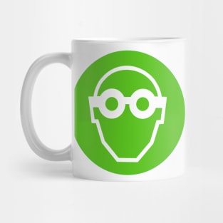 Wear eye protection green Mug